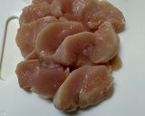 【簡単夕食】柔らか鶏胸肉とナスのたたき風作り方1写真