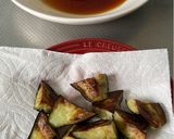 揚げ焼き茄子のからし酢醤油和え作り方4写真