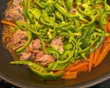 豚こま肉deピーマンたっぷりチャプチェ作り方7写真