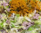 カレー味のキャベツとチーズと豚こま春巻き作り方5写真