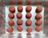 夕飯！ブロッコリートマトミートボール主菜作り方4写真