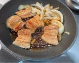 煮込まない簡単豚バラブロックの甘煮丼作り方3写真
