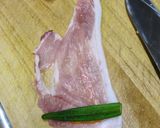 オクラと人参の胡麻和えwith肉巻き作り方6写真