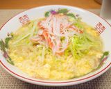 カニカマとレタスと卵の塩ラーメン作り方5写真