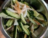 簡単★昼食！ちくわときゅうりの白だし和え作り方2写真