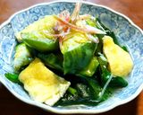 青トロ茄子とオカワカメの煮物作り方7写真