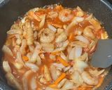東南アジア風トマト焼きうどん作り方4写真