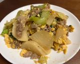 豚肉とだいこんとちんげん菜のさっぱり炒め作り方10写真