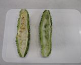 ゴーヤとトマトの酢の物作り方1写真