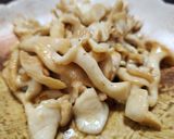 白ヒラタケのバター醤油作り方4写真