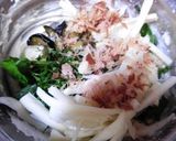 なすとチーズとハムのもっちり味噌チヂミ作り方3写真