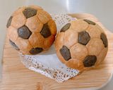 可愛い⚽️まんまるサッカーボールチョコパン作り方16写真