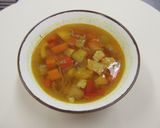 たっぷり野菜のカレー風味スープ作り方6写真