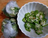 家庭菜園で採れたオクラ活用作り方1写真