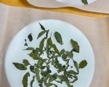 部屋干しで自家製乾燥バジル🌿作り方3写真