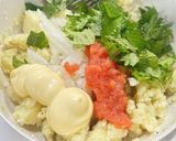 新じゃが新玉🥔明太ポテトの和風大葉サラダ作り方5写真