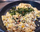 大根菜のピリ辛納豆チャーハン作り方3写真