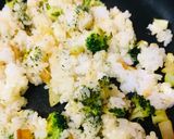 ブロッコリーのマヨチャーハン作り方1写真