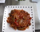 生パスタ風濃厚ナポリタン作り方5写真