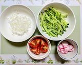 夏休み夏の夕飯！胡瓜茸ジャージャー麺冷やし素麺作り方10写真