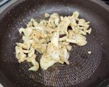 白ヒラタケのバター醤油作り方3写真