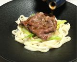和牛すき焼き仕立ての旨辛釜玉うどん作り方11写真