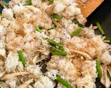 最強コンビ飯❤️舞茸＆ニンニクの芽炒めご飯作り方4写真