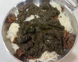 アカモクと温玉と花しいたけのそうめん作り方2写真