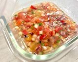 刻み野菜ソースがけ〜♡!(アジフライ)作り方1写真