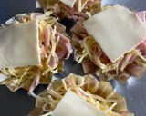お弁当に！一口ソーメンカボチャのチーズ焼き作り方3写真