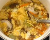 野菜たっぷり中華風かき玉スープ作り方6写真
