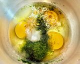 子供考案！そぼろ・じゃこ・青のりの卵焼き作り方1写真