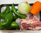 甘とうがらしと牛肉のチャプチェ♫作り方1写真