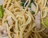 簡単　和風豚肉とレタスえのきのパスタ作り方23写真