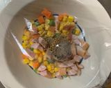 全てレンジ洋風梅味噌クリーム味炒飯弁当作り方3写真