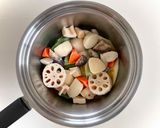 そば粉と冷凍和風野菜ミックスで〜グラタン作り方4写真