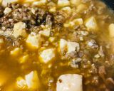 ミニ豆腐でつくる麻婆豆腐→麻婆丼作り方3写真