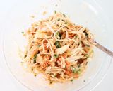 モチっと美味しい【キムチチーズ大根もち】作り方2写真