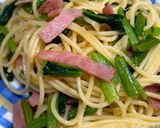 小松菜とベーコンの香味パスタ♪作り方4写真