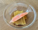 レンジde鮭クリームパスタ作り方1写真