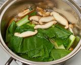 中華風♪チンゲン菜としいたけの卵スープ作り方2写真