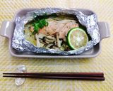 柳金属の生ぽん酢で鮭ときのこのホイル焼き作り方5写真