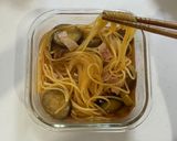 レンジで簡単！カフェ風ナスのトマトパスタ作り方7写真