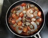 シーフードのパエリア作り方6写真