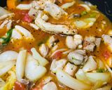 鍋野菜カレー●チキン玉子カレープレート作り方2写真