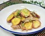 ご飯が進む🍠豚肉とさつまいものポン酢炒め作り方7写真