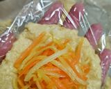 ★低糖質‼きんぴらを包んだおからパン♪作り方5写真