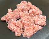 豚ひき肉と小松菜のチャーハン作り方1写真