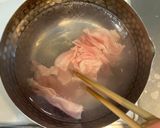 時短⭐︎豚肉とねぎのガーリック醤油パスタ作り方1写真