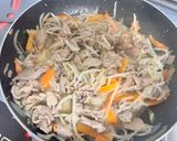 豚こま肉の胡麻味噌炒め作り方7写真